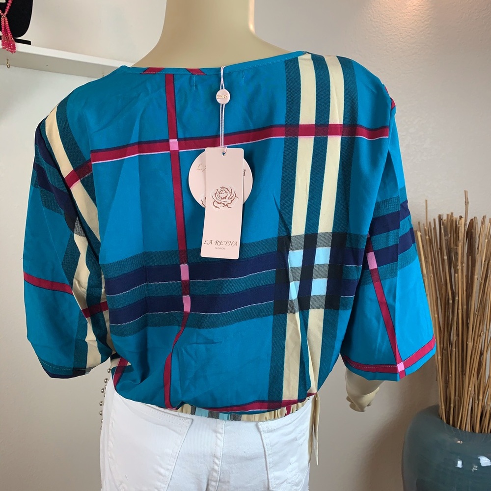 Blue Button blouse - Picture 13 of 15